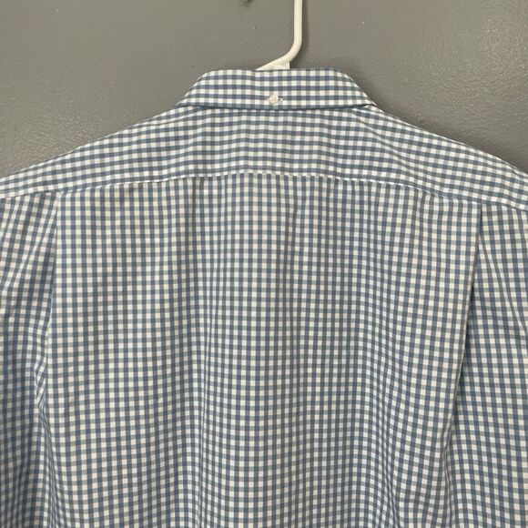Duluth Button Down Shirt Mens‎ Size XXL 2XL Short Sleeve Untucked Blue Plaid - Picture 8 of 10